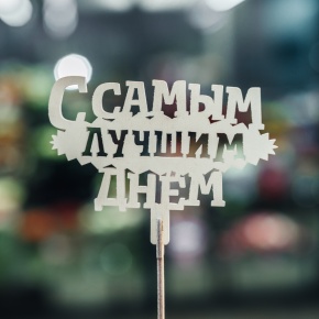 Топпер С самым лучшим днем в Солнечногорске