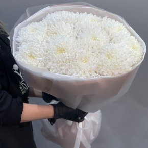 Букет из 11 белых хризантем  в Солнечногорске