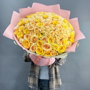 Букет "Май лайф" из 101 розы (50 см) в Солнечногорске