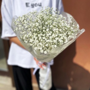 Букет из 5 белых гипсофил в Солнечногорске