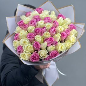 Букет из 51 розы микс  (40 см) в Солнечногорске