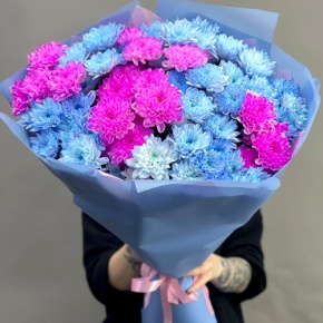 Букет "Матильда" из 15 кустовых хризантем в Солнечногорске