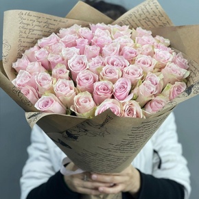 Букет из 51 пастельной розы (40 см) в Солнечногорске