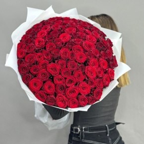 Букет 101 красная роза (60 см) в Солнечногорске