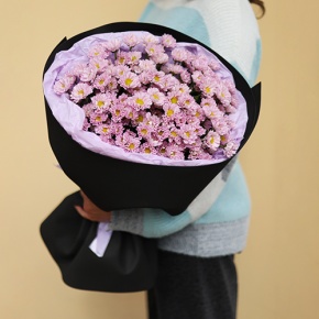 Стильный букет из 11 хризантем сантини в Солнечногорске