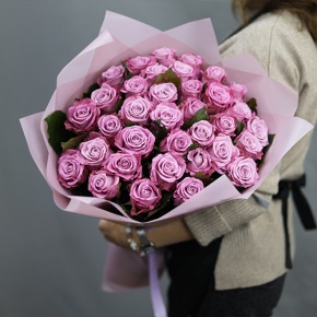 Букет из 35 малиновых роз Меритим (50 см) в Солнечногорске