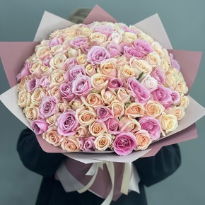 Букет "Люция" из 101 розы (50 см) в Солнечногорске