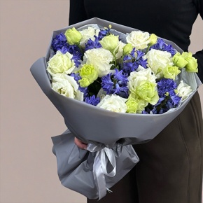 Букет из ароматных гиацинтов и эустом в Солнечногорске