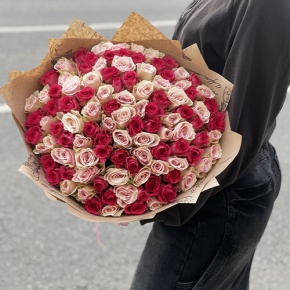 Букет "Амурный" из 101 розы (40 см) в Солнечногорске