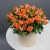 Композиция в шляпной коробке из оранжевых кустовых роз в Солнечногорске Композиция в шляпной коробке из оранжевых кустовых роз в Солнечногорске