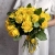 Букет из 25 лимонных роз с рускусом (40 см) в Солнечногорске Букет из 25 лимонных роз с рускусом (40 см) в Солнечногорске