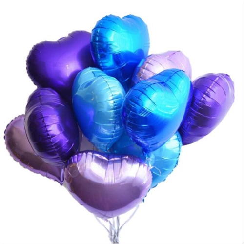 Сердце сиреневое фольгированный шар с гелием (45 см) в Солнечногорске