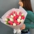 Букет из 25 кораллово-белых тюльпанов в Солнечногорске