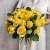 Букет из 25 лимонных роз с рускусом (40 см) в Солнечногорске Букет из 25 лимонных роз с рускусом (40 см) в Солнечногорске