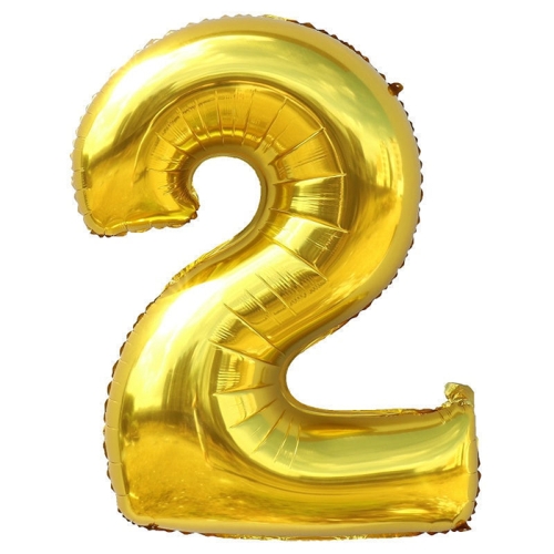 Шар гелиевый цифра 2 (40х102 см) в Солнечногорске
