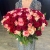 Букет 151 роза красный микс (50 см) в Солнечногорске
