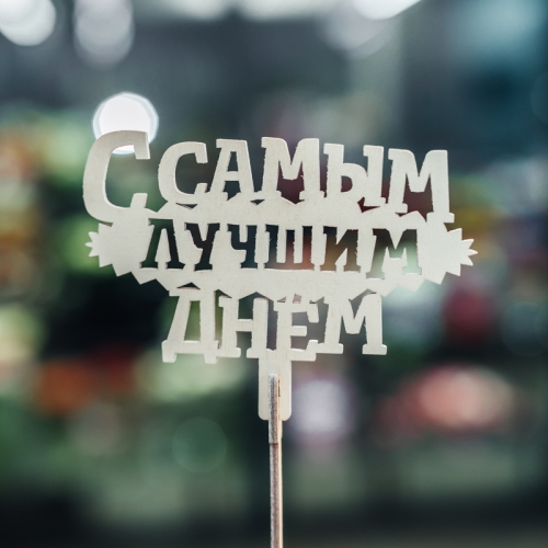 Топпер С самым лучшим днем в Солнечногорске